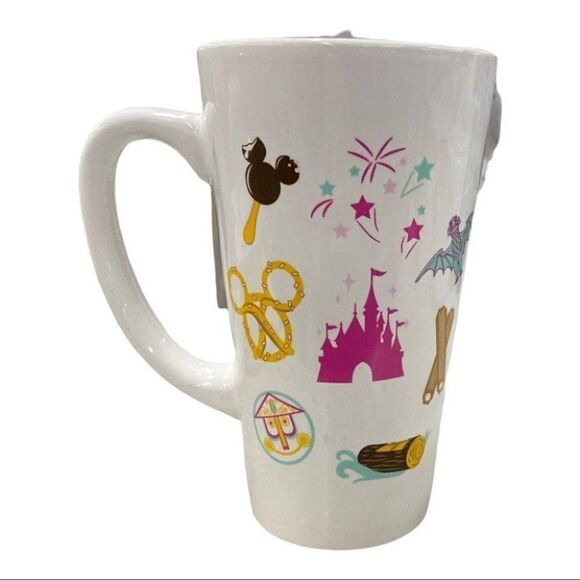 Disney Parks Mickey Souvenir Mug Attraction Splash Ears Rides Haunted Mansion - Picture 6 of 8